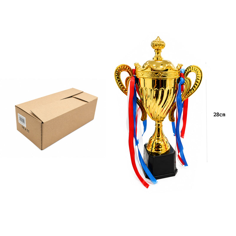 Κύπελλο Βράβευσης Χρυσό με Κορδέλες 28cm - Gold Trophy Cup with Ribbons 28cm OEM