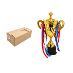 Κύπελλο Βράβευσης Χρυσό με Κορδέλες 28cm - Gold Trophy Cup with Ribbons 28cm OEM