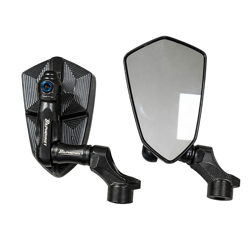 Καθρέφτες Μηχανής Universal CNC Αλουμινίου - Universal CNC Aluminum Motorcycle Mirrors Set OEM