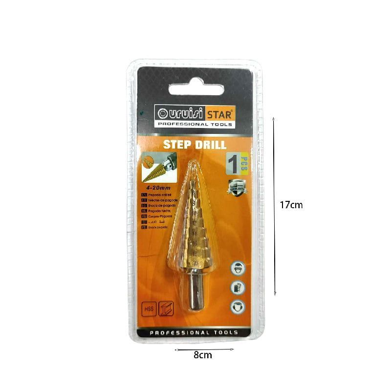 Uruisi Star Κλιμακωτή μύτη τρυπανιού 4-20mm - Step srill OEM