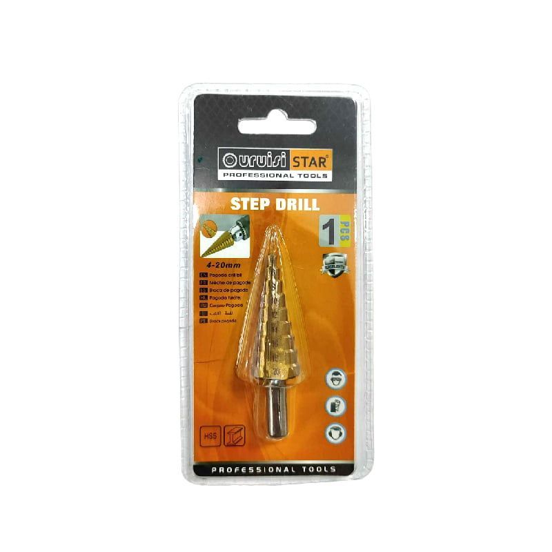 Uruisi Star Κλιμακωτή μύτη τρυπανιού 4-20mm - Step srill OEM