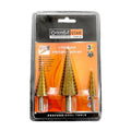 Uruisi Star Σετ κωνικές μύτες τρυπανιού - Step drill bits set 3pcs HSS OEM