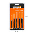 Uruisi Σετ Διαμαντοτρύπανα 5 Τεμαχίων 6-8-10-12-14mm - 5-Piece Diamond Drill Bit Set 6-8-10-12-14mm