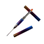 Διπλό Πινέλο Acrylic Gel - Pen for acrylic gel two sides - Βιολετί - Μαύρο - Ροζ OEM