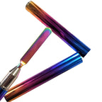 Διπλό Πινέλο Acrylic Gel - Pen for acrylic gel two sides - Βιολετί - Μαύρο - Ροζ OEM