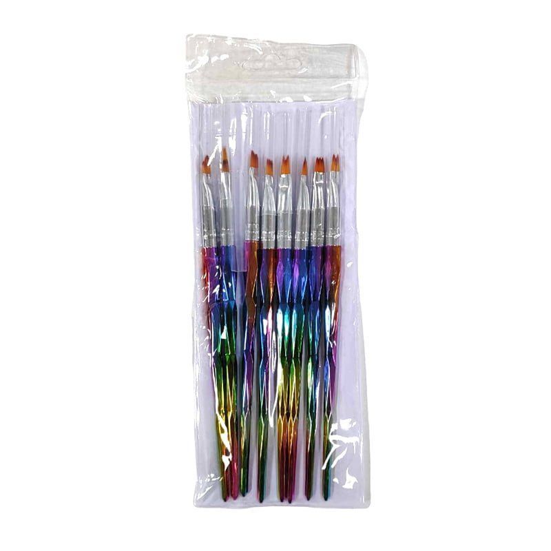 Σετ πινέλα νυχιών Nail Art 8τμχ - 8Pcs Nail Art Brush OEM