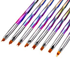 Σετ πινέλα νυχιών Nail Art 8τμχ - 8Pcs Nail Art Brush OEM