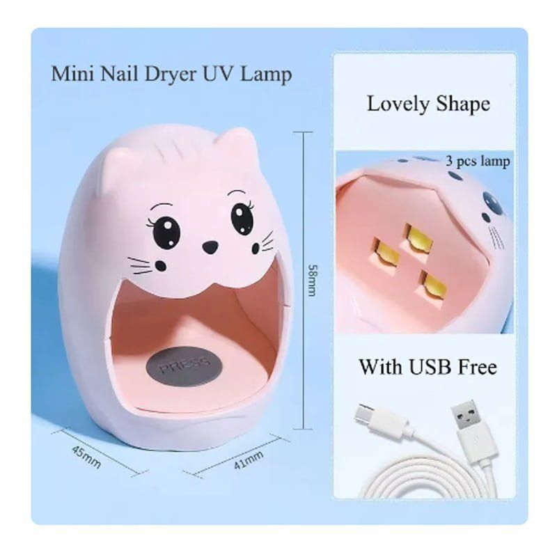 Μίνι Φορητή Λάμπα Πολυμερισμού Νυχιών - LED Portable Nail Lamp Dryer OEM