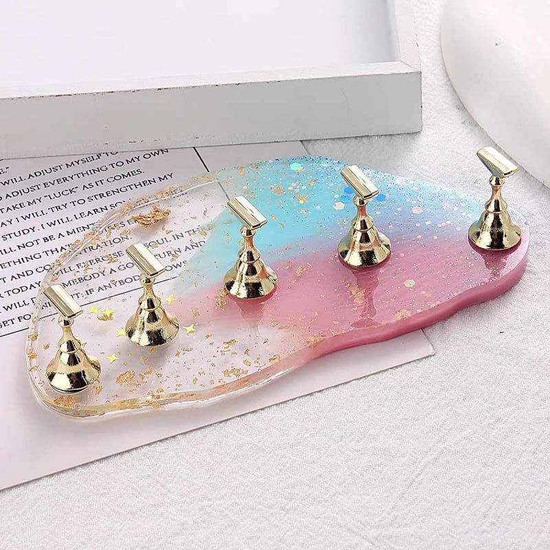 Μαγνητική Βάση Στήριξης για Τιπς Νυχιών - Glitter Powder Gradient Magnetic Nail Stand OEM