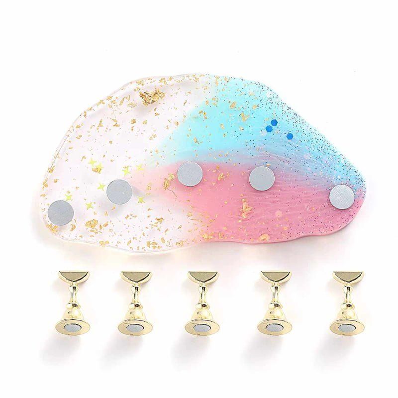Μαγνητική Βάση Στήριξης για Τιπς Νυχιών - Glitter Powder Gradient Magnetic Nail Stand OEM