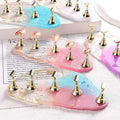 Μαγνητική Βάση Στήριξης για Τιπς Νυχιών - Glitter Powder Gradient Magnetic Nail Stand OEM