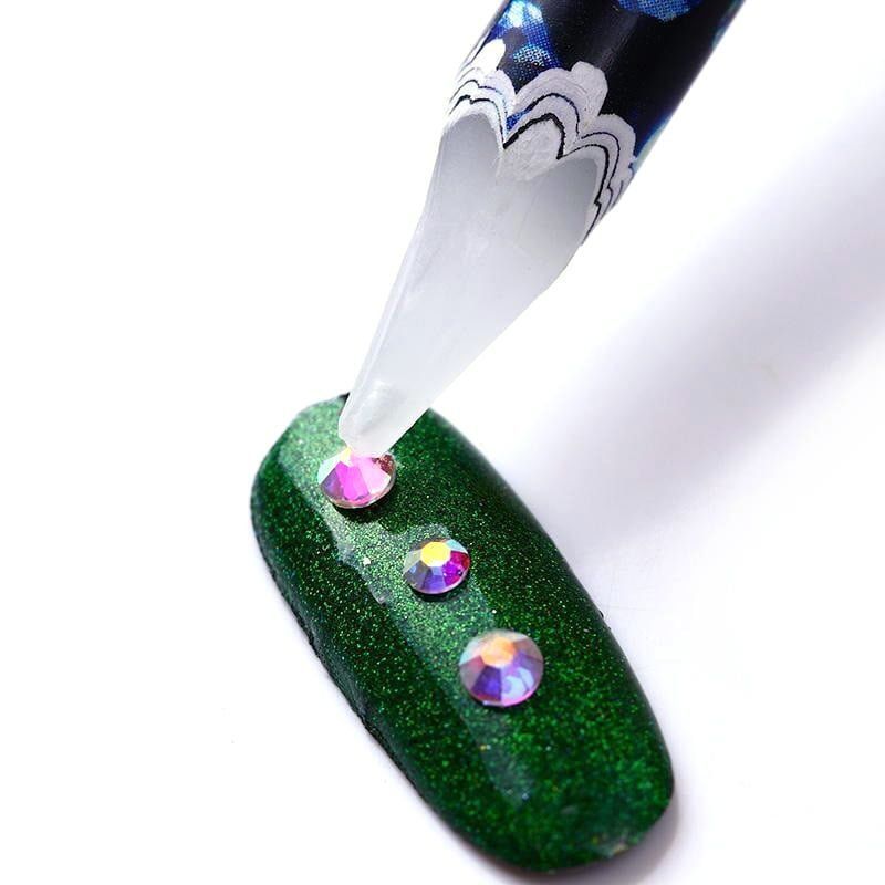 Στυλό Τοποθέτησης Στρας Νυχιών 12τμχ - Rhinestone Picker Wax Pen 12pcs OEM
