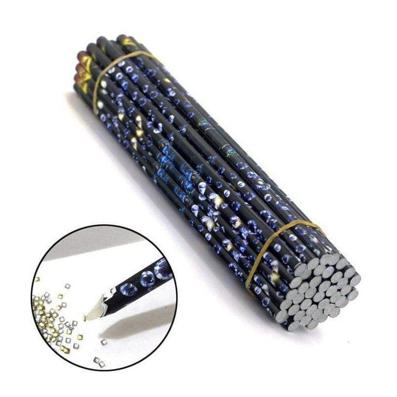 Στυλό Τοποθέτησης Στρας Νυχιών 12τμχ - Rhinestone Picker Wax Pen 12pcs OEM
