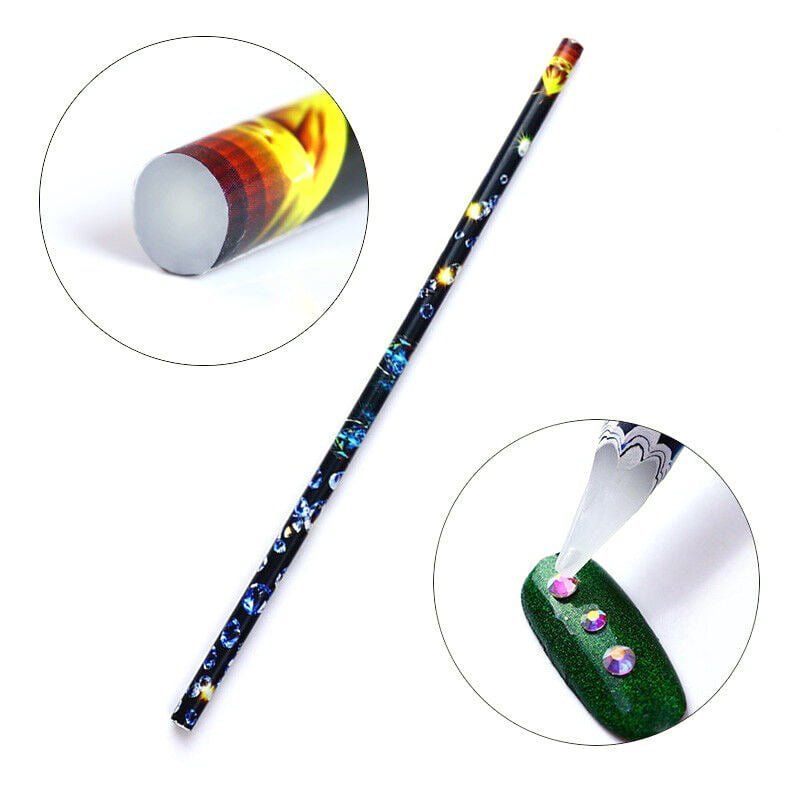 Στυλό Τοποθέτησης Στρας Νυχιών 12τμχ - Rhinestone Picker Wax Pen 12pcs OEM