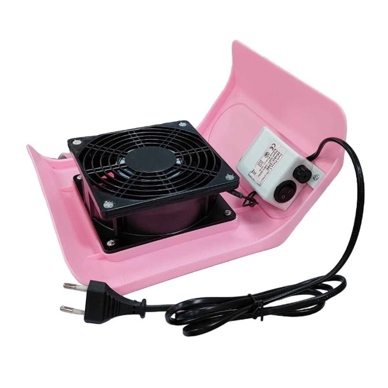 Απορροφητήρας νυχιών 30W με δύο σακούλες 238E - Nail dust collector - Ροζ OEM