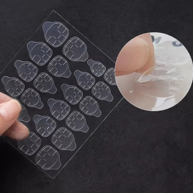 Αυτοκόλλητα Φύλλα Διπλής Όψης Για Tips Νυχιών - Sheets Nail Jelly Glue Manicure Adhesive Paste OEM