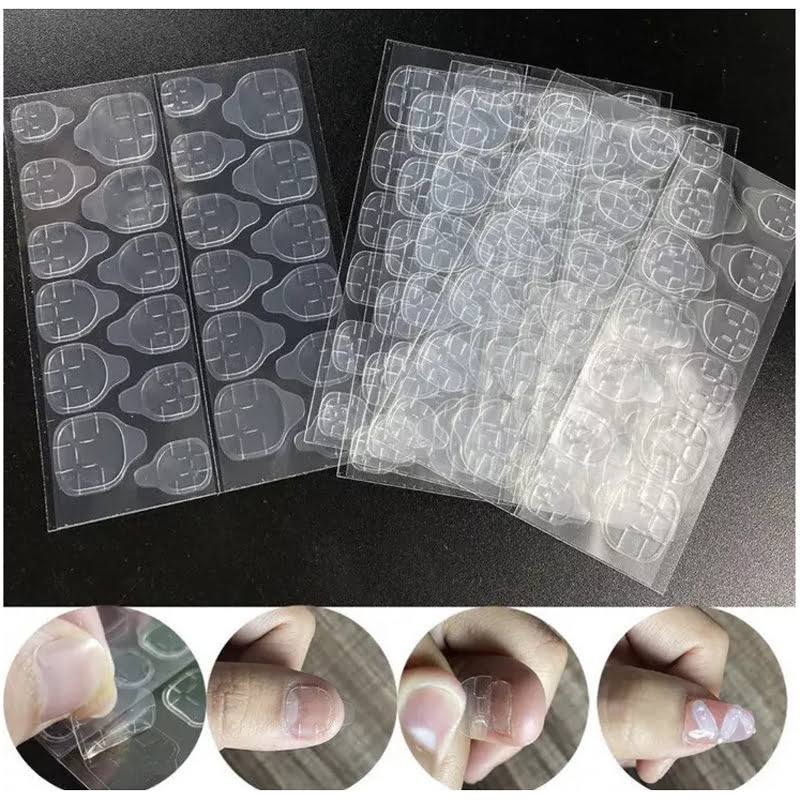 Αυτοκόλλητα Φύλλα Διπλής Όψης Για Tips Νυχιών - Sheets Nail Jelly Glue Manicure Adhesive Paste OEM