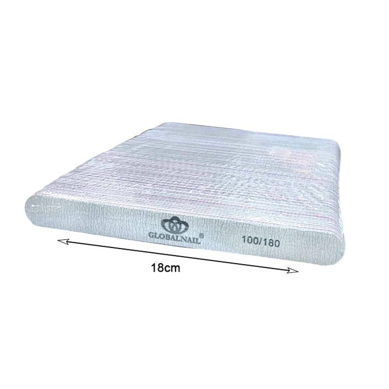 Globalnail Λίμα νυχιών Διπλής Όψης 100/180 50τμχ - Nail File 50pcs OEM