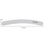 Globalnail Λίμα νυχιών Banana Διπλής Όψης 100/180 50τμχ - Nail File 50pcs OEM