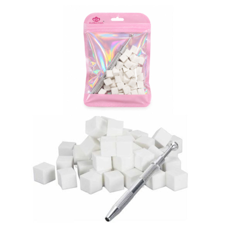 Globalnail Μεταλλική Λαβή με Σφουγγαράκια για Όμπρε - Nail Clamping Grabber Kit with 4 Claw Pick Up Tool & Sponges OEM