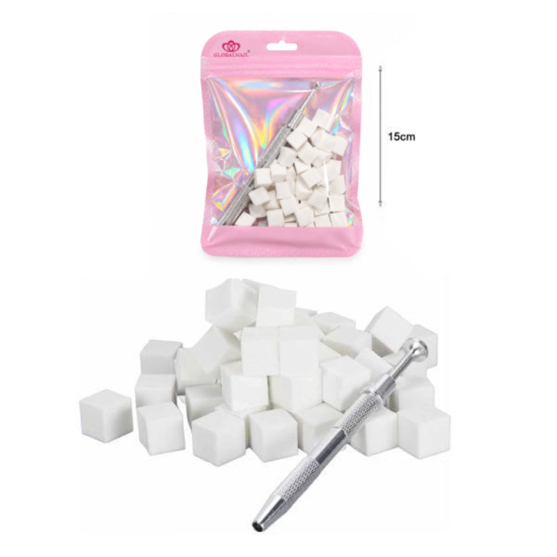 Globalnail Μεταλλική Λαβή με Σφουγγαράκια για Όμπρε - Nail Clamping Grabber Kit with 4 Claw Pick Up Tool & Sponges OEM