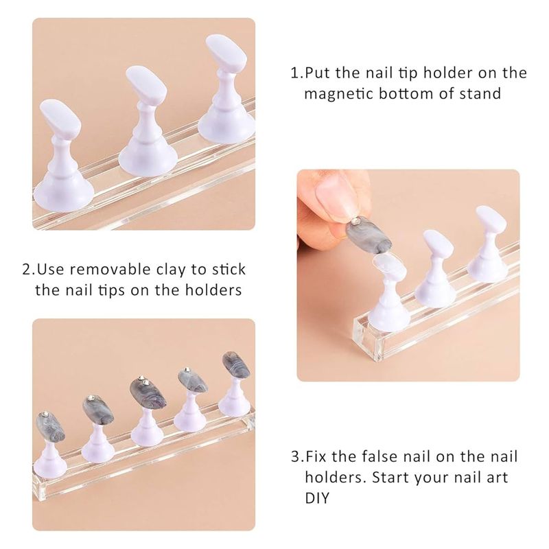 Μαγνητική Βάση Στήριξης για Τιπς Νυχιών - Magnetic Nail Stand OEM