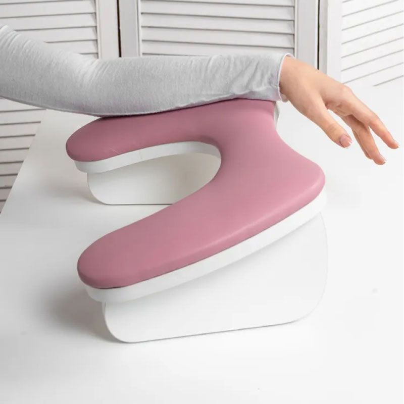 Μαξιλαρι Σκαμπο Μανικιουρ/Πεντικιούρ - Manicure leather pillow hand rest - Ροζ OEM
