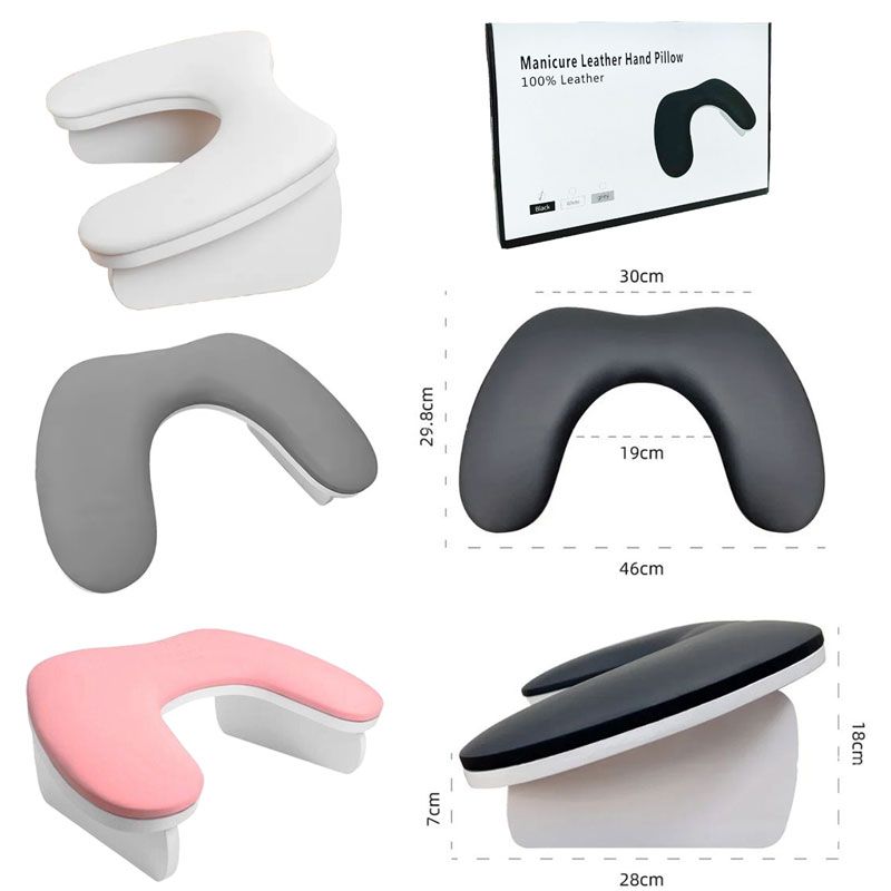 Μαξιλαρι Σκαμπο Μανικιουρ/Πεντικιούρ - Manicure leather pillow hand rest - Ροζ OEM