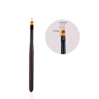 Σετ Πινέλα Νυχιών με Θήκη 12 Τεμάχια - Nail Art Brush Set with Case OEM