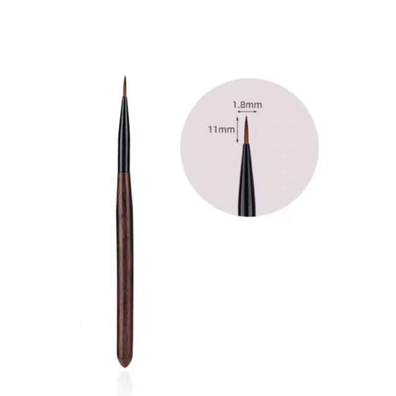Σετ Πινέλα Νυχιών με Θήκη 12 Τεμάχια - Nail Art Brush Set with Case OEM