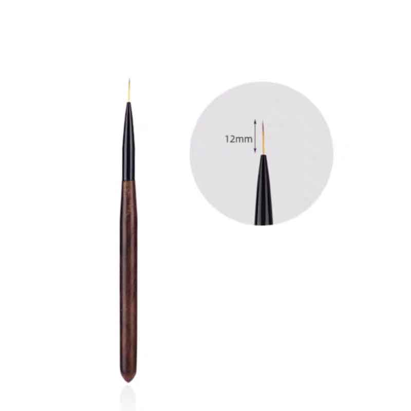 Σετ Πινέλα Νυχιών με Θήκη 12 Τεμάχια - Nail Art Brush Set with Case OEM