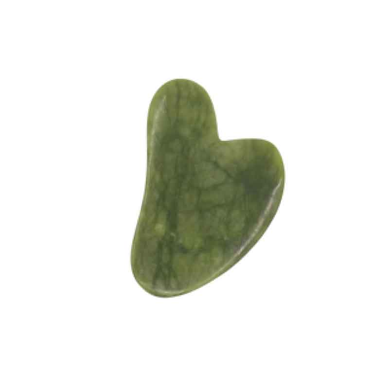 Πέτρα Νεφρίτη για Μασάζ Προσώπου - Green Jade Massage Stone Gua Sha OEM