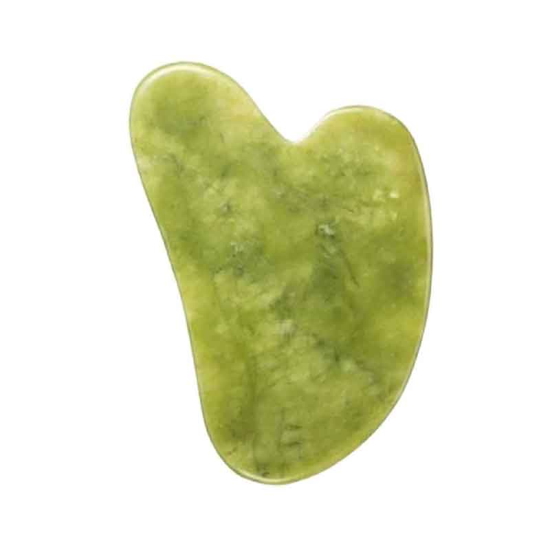 Πέτρα Νεφρίτη για Μασάζ Προσώπου - Green Jade Massage Stone Gua Sha OEM
