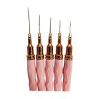 Σετ Πινέλα Nail Art με Λεπτή Μύτη 5 Τεμάχια – Nail Art Brush Set 5pcs OEM