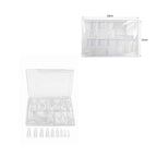 Σετ Τεχνητά Νύχια Αμυγδαλωτά σε Κουτί Αποθήκευσης 18x12cm - Almond Shaped Artificial Nail Tips Set in Storage Box OEM
