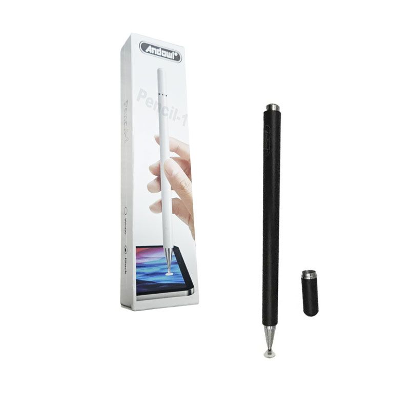 Andowl Γραφίδα Αφής Universal για Smartphone & Tablet Q-PEN1 - Pencil-1 - Λευκό - Μαύρο OEM