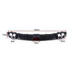 Diffuser Πίσω Προφυλακτήρα Universal Sport Look - Universal Sport Look Rear Bumper Diffuser - Ασημί - Μαύρο - Μπλε OEM
