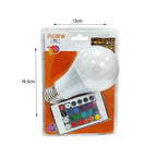 Λάμπα LED RGBW με Τηλεχειριστήριο 2 σε 1 Λευκό & Πολύχρωμο Φως OEM