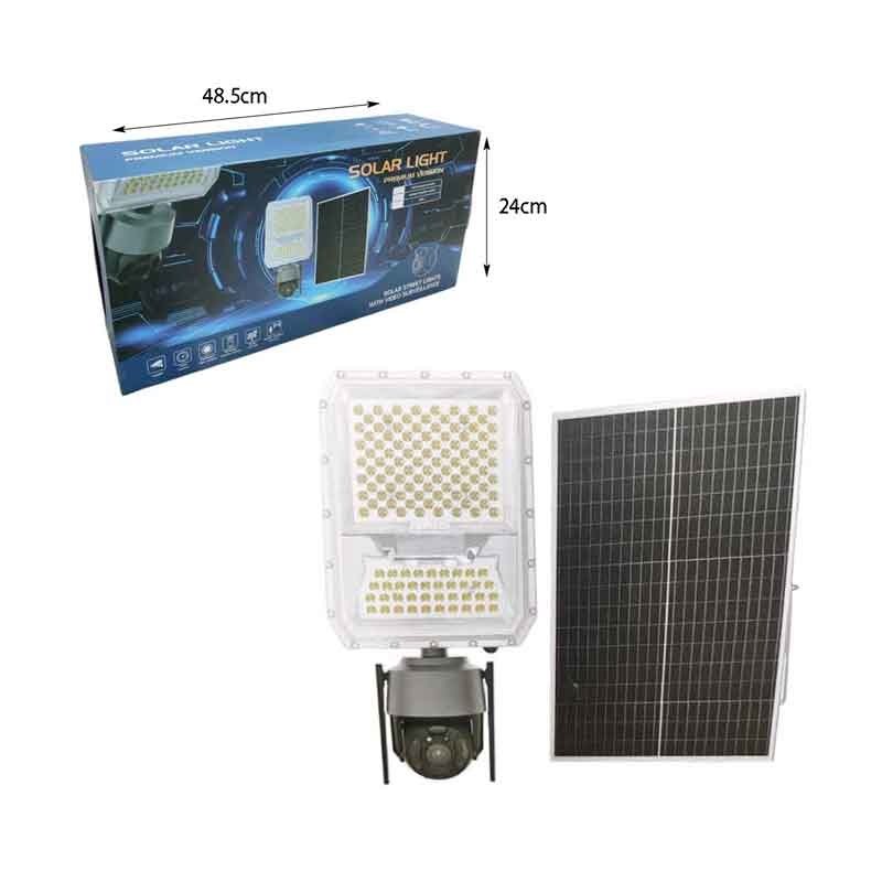 Ηλιακός Προβολέας με Κάμερα Ασφαλείας και Πάνελ 100W– Solar Street Lights With Video Surveillance OEM