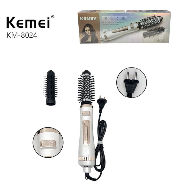 Kemey Ηλεκτρική βούρτσα 800W KM-8024 - Hair Dryer Hot Air Brush OEM