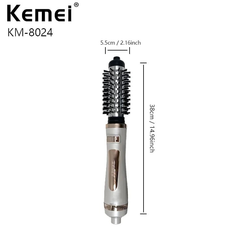 Kemey Ηλεκτρική βούρτσα 800W KM-8024 - Hair Dryer Hot Air Brush OEM