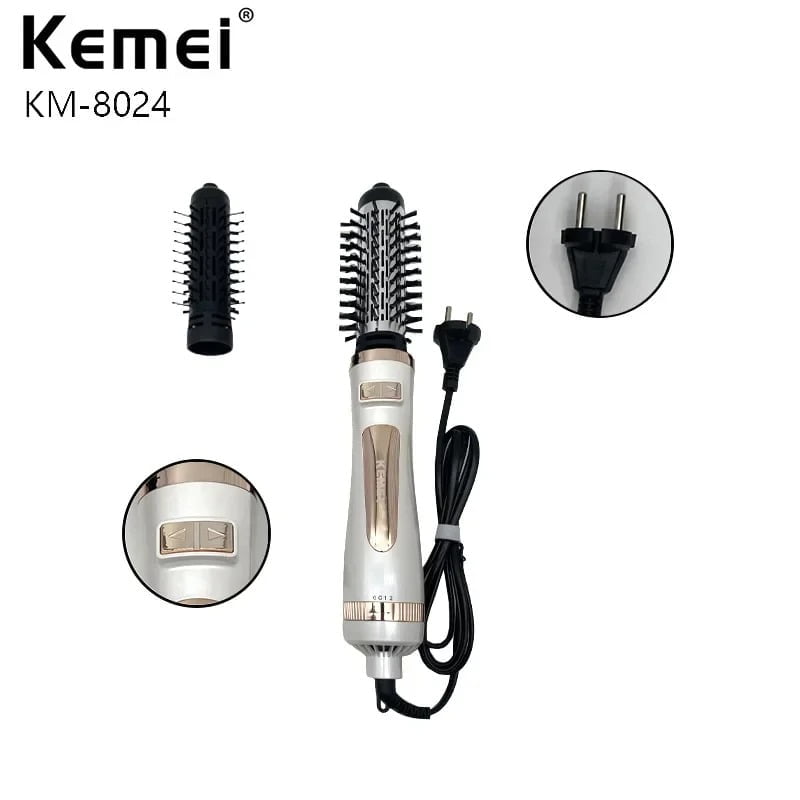 Kemey Ηλεκτρική βούρτσα 800W KM-8024 - Hair Dryer Hot Air Brush OEM