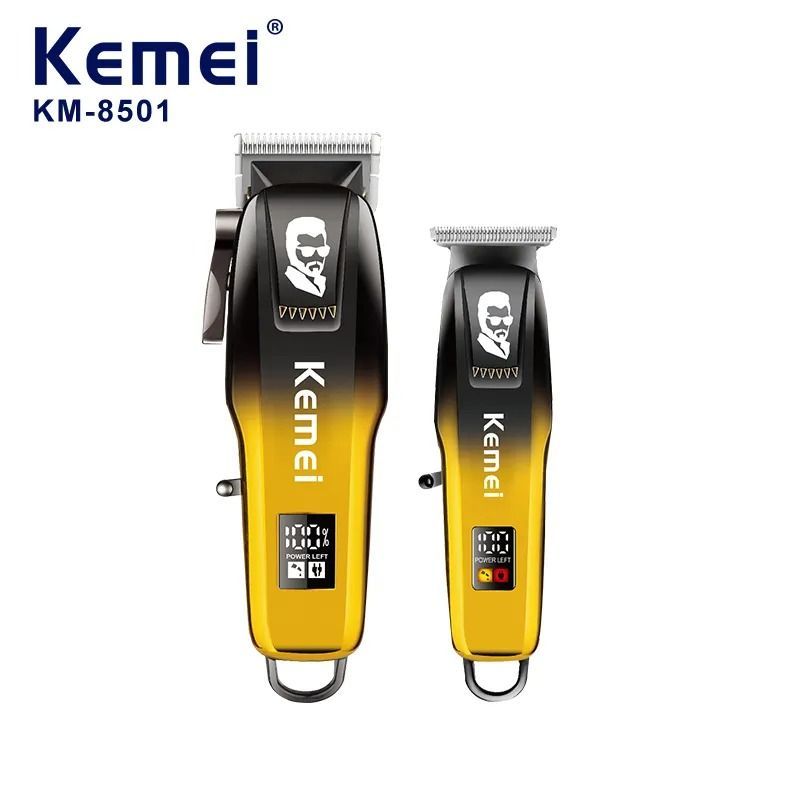 Kemei Σετ Επαγγελματική Επαναφορτιζόμενη Κουρευτική & Ξυριστική Μηχανή KM-8501 - Hair Clipper & Trimmer Set OEM