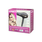 Kemey Πιστολάκι μαλλιών 1000W KM-2376 - Hair dryer - Μωβ - Χρυσό OEM