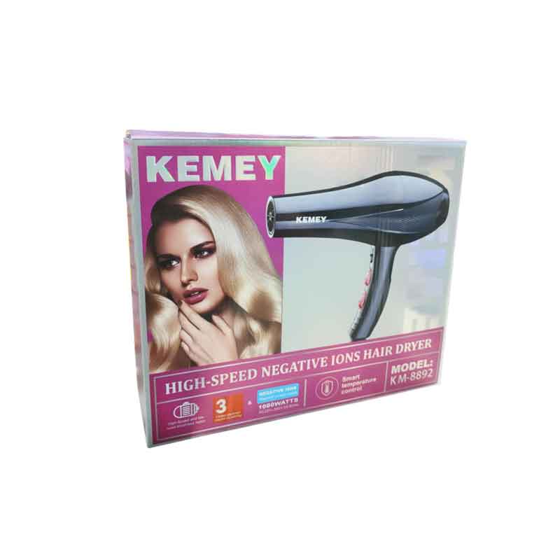 Kemey Πιστολάκι μαλλιών 1000W KM-8892 - Hair dryer - Μωβ - Χρυσό OEM