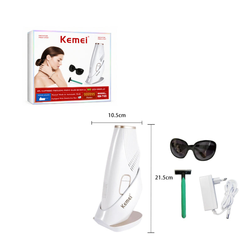 Συσκευή Αποτρίχωσης IPL Kemei KM-7105 με Τεχνολογία Sapphire Cooling - Kemei KM-7105 IPL Hair Removal Device with Sapphire Cooling OEM