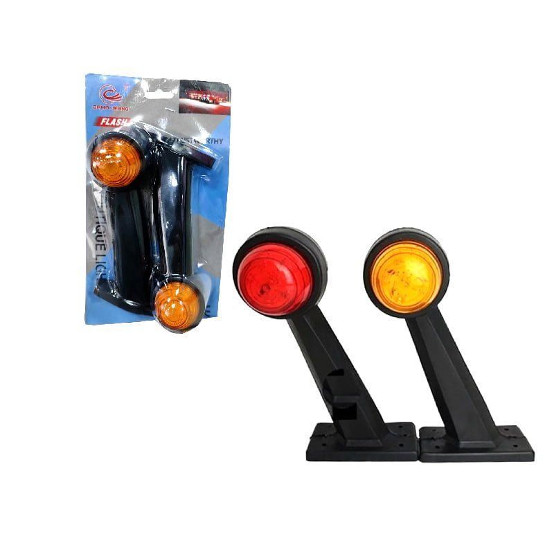 Ζευγάρι Φώτα Όγκου LED Πορτοκαλί-Κόκκινο - LED Volume Lights Orange - Red OEM