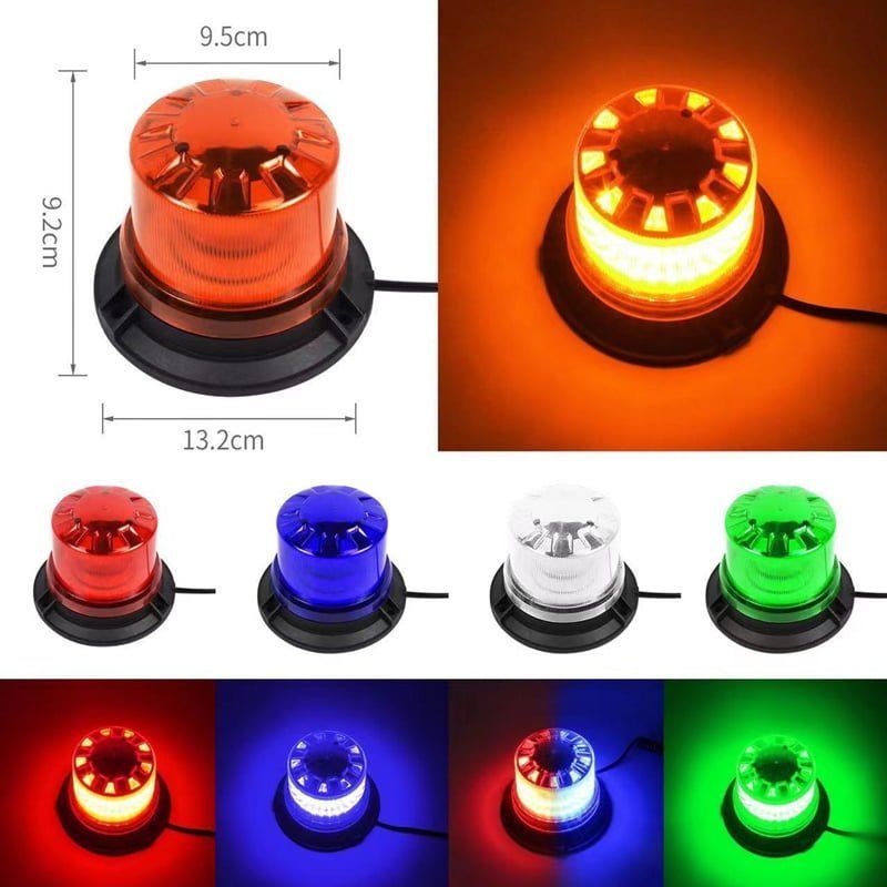 Φάρος Ασφαλείας Πορτοκαλί 12-24V LED-02 SJ-JD4521 – LED High Power Beacon Warning Light Turing Orange - Κίτρινο - Κόκκινο