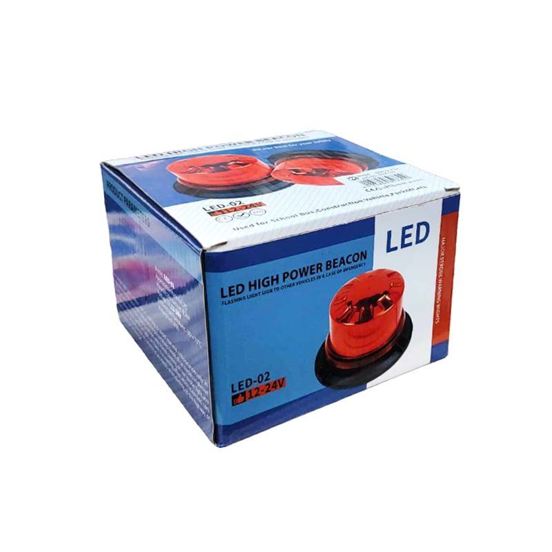 Φάρος Ασφαλείας Πορτοκαλί 12-24V LED-02 SJ-JD4521 – LED High Power Beacon Warning Light Turing Orange - Κίτρινο - Κόκκινο