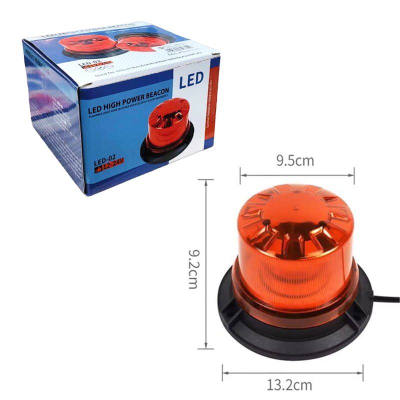 Φάρος Ασφαλείας Πορτοκαλί 12-24V LED-02 SJ-JD4521 – LED High Power Beacon Warning Light Turing Orange - Κίτρινο - Κόκκινο